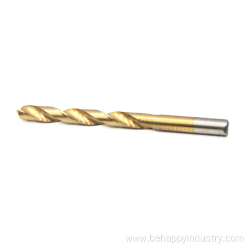 Drill Bit St HSS Straight Shank Tin-Coated